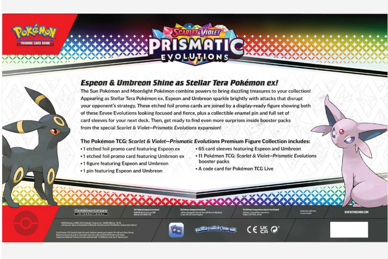Pokémon TCG: Scarlet & Violet 8.5 Prismatic Evolutions - Premium Figure Collection