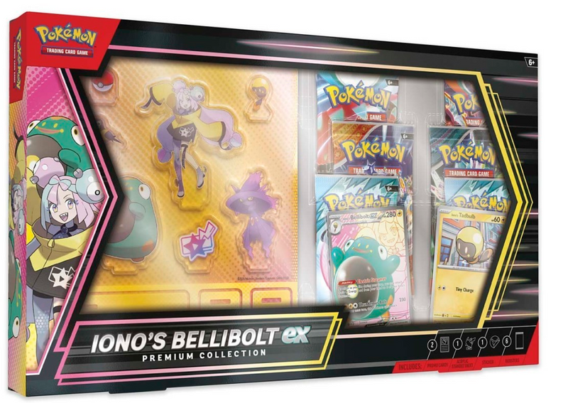 Pokémon TCG: Iono’s Bellibolt ex Premium Collection Box Sealed Case
