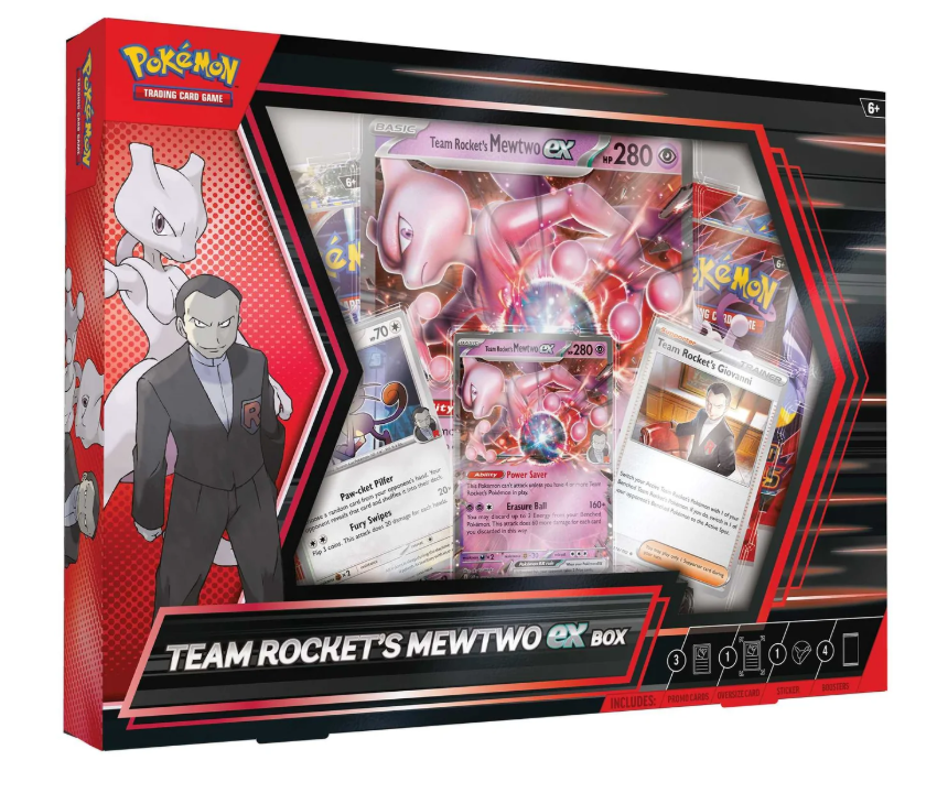 Pokémon TCG: Team Rocket's Mewtwo ex Box