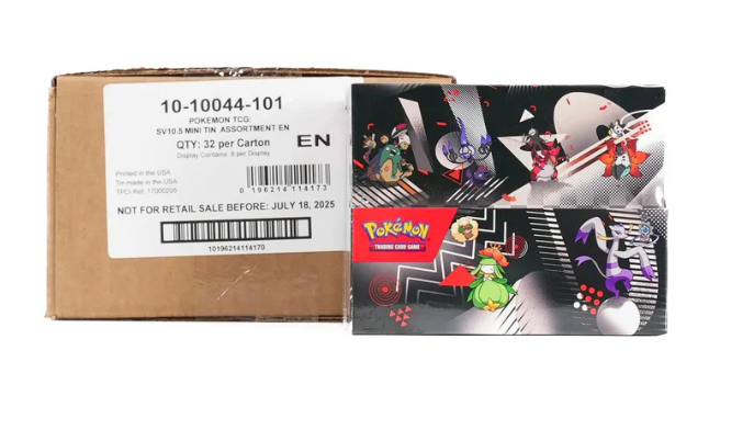 Pokémon TCG: Scarlet & Violet 10.5 - Black Bolt & White Flare - Unova Mini Tin - Sealed Case