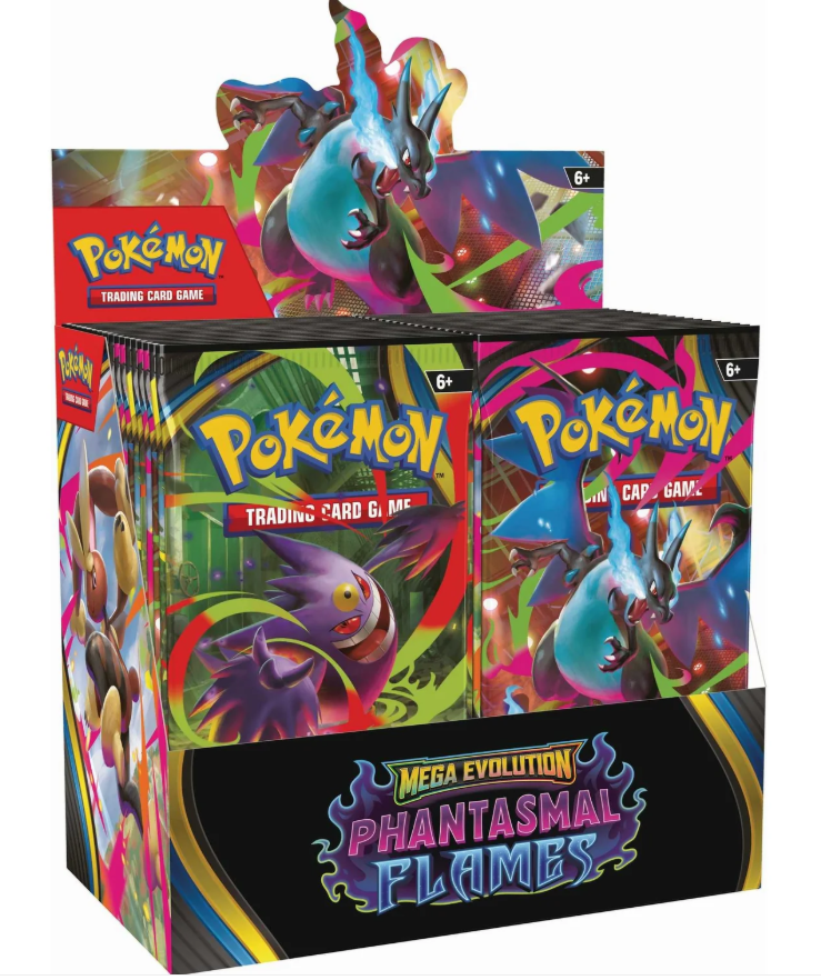 Pokémon TCG: Mega Evolution—Phantasmal Flames  Booster Box Display