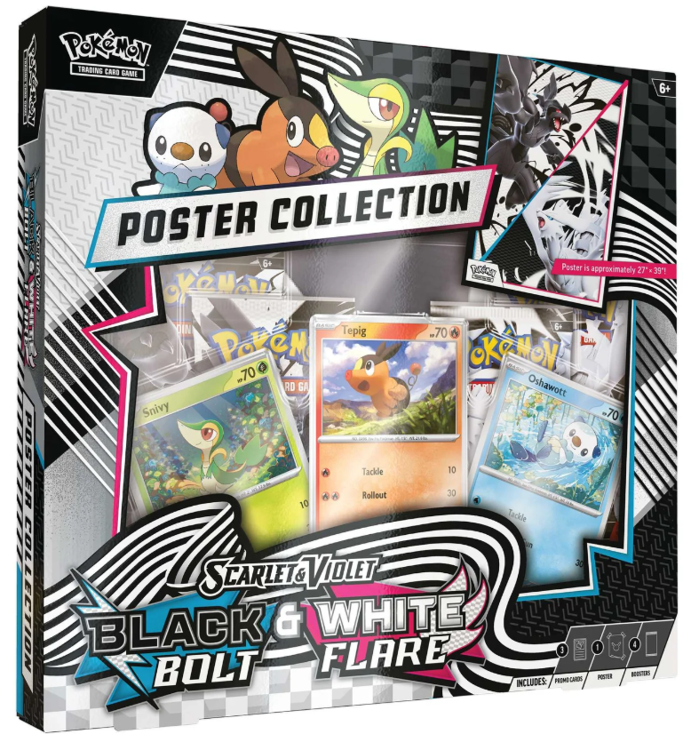 Pokémon TCG: Scarlet & Violet 10.5 Black Bolt & White Flare Unova Poster Collection