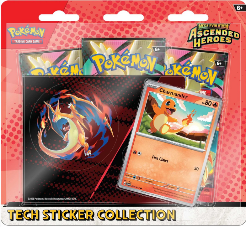 Pokémon TCG: Mega Evolution Ascended Heroes - Tech Sticker Collection Bundle