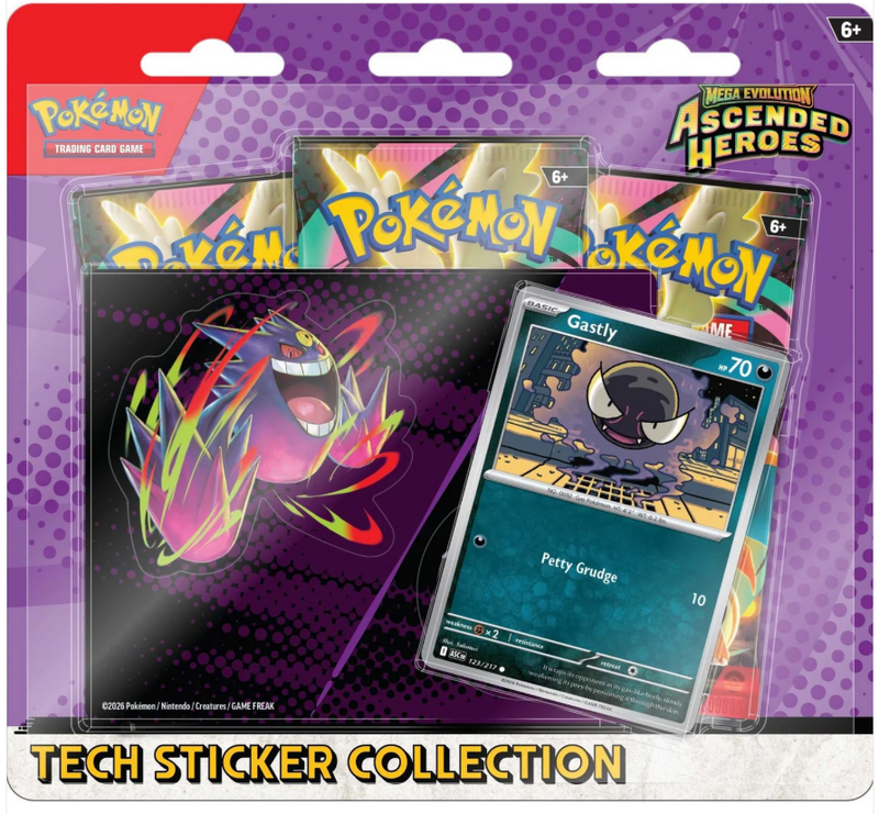 Pokémon TCG: Mega Evolution Ascended Heroes - Tech Sticker Collection Bundle