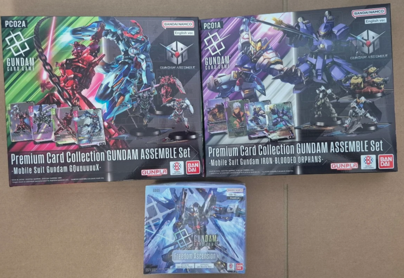 Gundam Card Game - Freedom Ascension GD05 Booster Box and PC01A PC02A Bundle