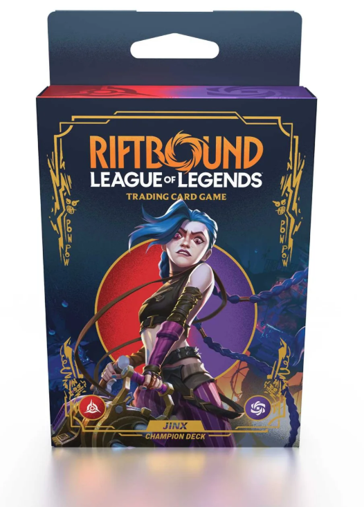 Riftbound: League of Legends Trading Card Game - Set 1 -Origins Champion Deck - Jinx Display