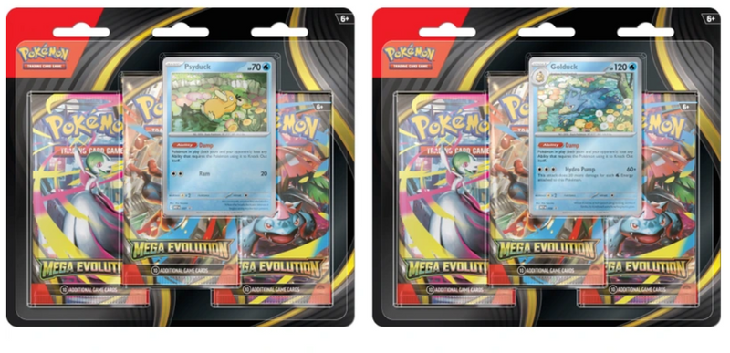 Pokémon TCG: Mega Evolution - 3-pack blister (one of each)