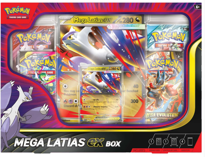 Pokémon TCG: Mega Latias ex Sealed case of 6 boxes
