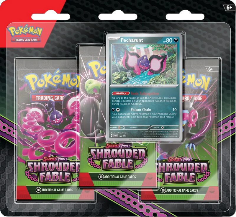 Pokemon - Scarlet & Violet - Shrouded Fable - 3-Pack Blister