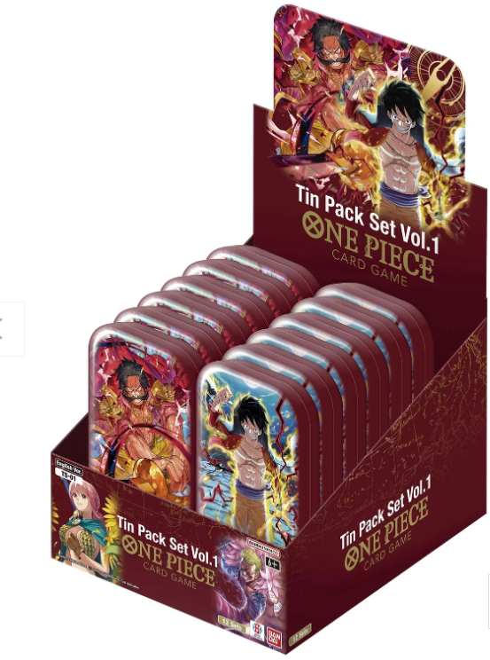 One Piece Card Game: Tin Pack Set (TS-01) - Sealed display (12 Tins)