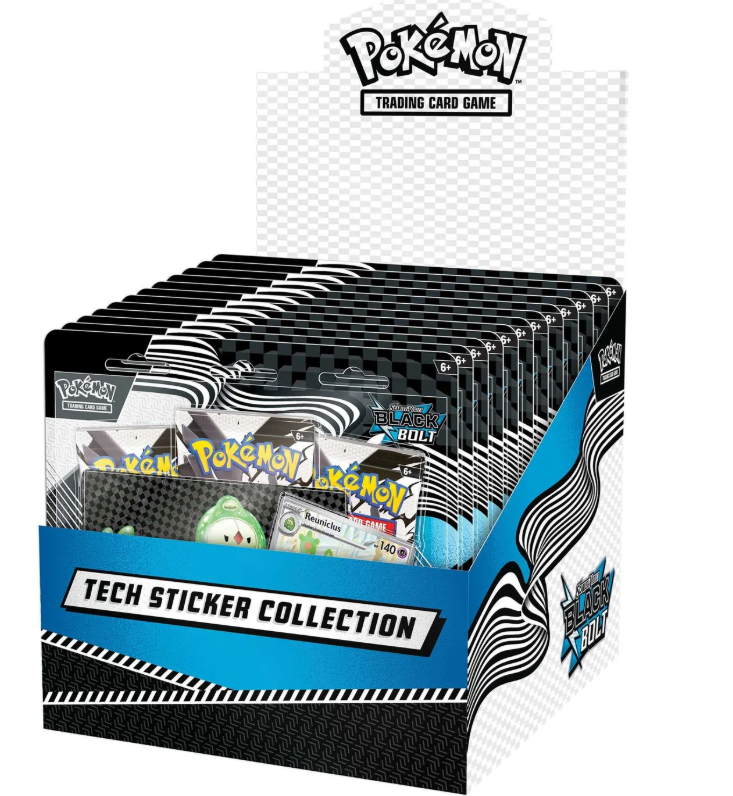 Pokémon TCG: Scarlet & Violet 10.5 - Black Bolt - Tech Sticker Collection Reuniclus Sealed Display