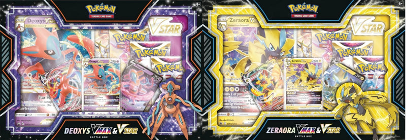 Pokemon - Deoxys / Zeraora VMAX & VSTAR Battle Box (One of each box)