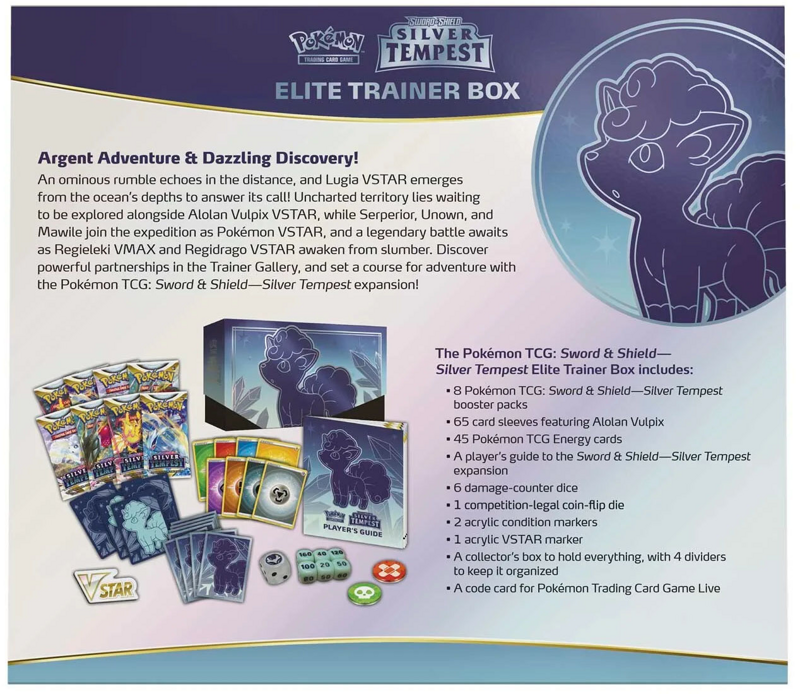Pokemon Sword & Shield Silver Tempest Elite Trainer Box ETB