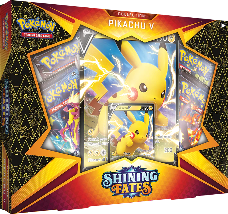 Pokemon Shining Fates Pikachu V Collection Box