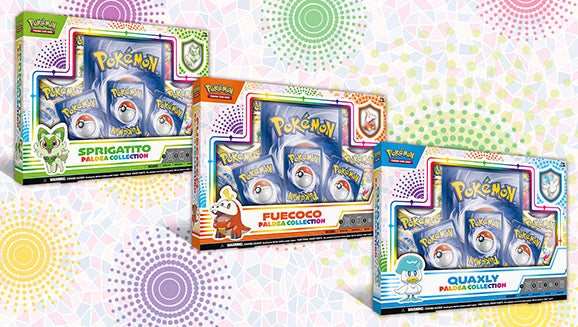 Pokémon TCG: Sprigatito, Fuecoco, and Quaxly Paldea Collection (1 of each)